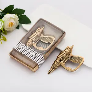 Quà Tặng Sáng Tạo Retro Máy Gun Opener Bia Chai Opener Wedding Giveaway Quà Tặng Cho Khách