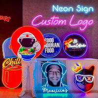 LOGO özel Neon İşaretler UV baskılı Neon tasarım özelleştirilmiş LED Neon işık Up işareti şirket logosu işık Pop sanat dükkanı dekorasyon için