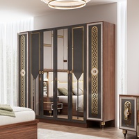 Ensembles de Chambre Complets Modernes à Cadre en Bois, Rangement Double, Lit King Size de Luxe, Mobilier de Chambre Turc Complet
