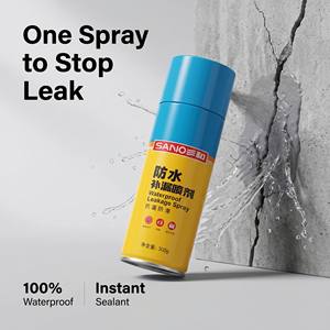 SANVO Spray Sellador Impermeable Transparente para Reparación de Fugas, <span class=keywords><strong>Aerosol</strong></span> Invisible para Azulejos de Baño, Techos, Ventanas y Vidrios, 450ml - Product Image 1