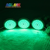 Nouvelle conception, grand diamètre 100 mm, 36 LED, éclairage pilote LED RVB, lumières LED pour parcs à thème