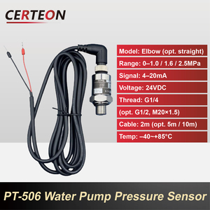 Compatto PT 506 Filettatura G1/<span class=keywords><strong>4</strong></span> Uscita <span class=keywords><strong>4</strong></span>‑<span class=keywords><strong>20mA</strong></span> 0‑2.5MPa Pompa Idraulica e Acqua <span class=keywords><strong>Sensore</strong></span> <span class=keywords><strong>di</strong></span> <span class=keywords><strong>Pressione</strong></span> - Product Image 2