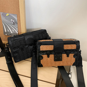 Sac bandoulière messager pour homme, petit sac carré vintage tendance pour couple, idéal pour garçons - Product Image 5