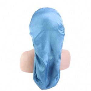 Foldable Extra Long Sleeping Caps Soft Stain <b>Braid</b> Bonnet Button Comfortable Single Lay Hair Covers With Deadlocks - Product Image 4