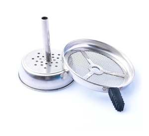 Kit de chicha portable mini givré à chauffe rapide et nettoyage facile, avec dispositif de gestion de la chaleur (HMD) en plastique, support de brûleur à charbon et LED - Product Image 2