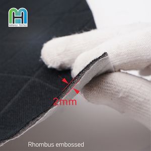 Tissu en feutre de velours composite en mousse de 2 mm de qualité supérieure, avec lamination et fermeture auto-agrippante silencieuse, pour meubles de salon et canapés - Product Image 2