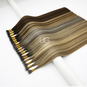 2025 New Nga tóc đôi rút ra Trinh Remy mượt mịn mềm Tóc Nano tip phần mở rộng tóc - Product Image 5