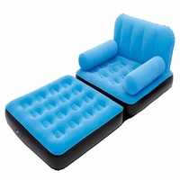 Canapé-lit double gonflable en PVC écologique, personnalisé en usine, pour usage domestique, extensible, fauteuil de relaxation, matelas de sieste