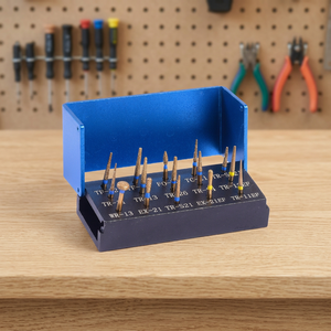 Kit de préparation de ponts dentaires avec source d'alimentation par turbine, forme de tête conique, diamètre de tige de 1/8 po, fabriqué en acier et métal durables - Product Image 3