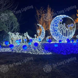 Iluminación Decorativa LED con Forma de Luna, Impermeable IP65, con Temática de Ramadán, para Paisajes Exteriores y Eventos Culturales - Product Image 4