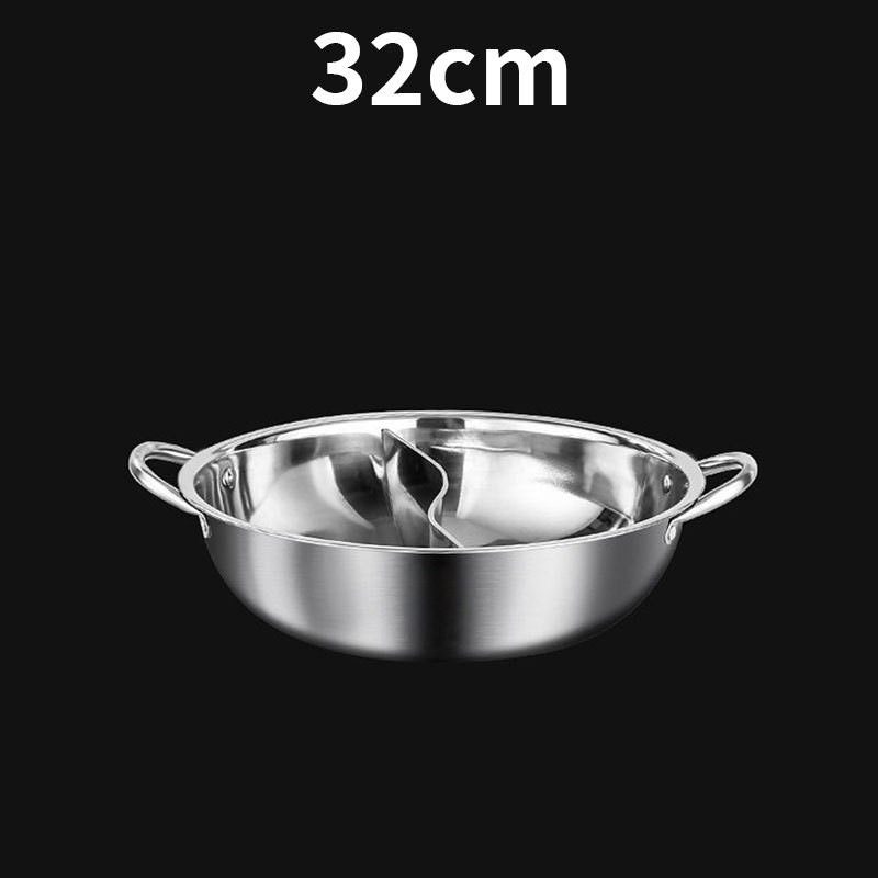 32cm divided hot pot [without lid]