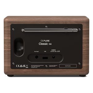 Radio CLASSIC <b>H4</b> Dab+ Coffee black e Walnut 252983 - Product Image 3