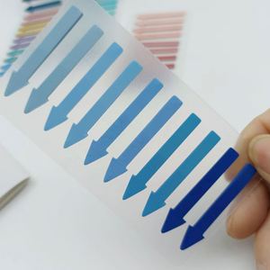 Colorful Arrow Shaped Transparent Self-Adhesive Writable Sticky Notes Page Markers Index Tabs for <b>Book</b> Reading Office School - Product Image 5