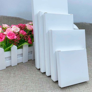 Boîte en carton pliable blanche 17-18cm 350g, boîte d'emballage pour le rangement de cosmétiques et de cadeaux - Product Image 2