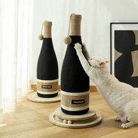 Griffoir vertical pour chat en gros, résistant à l'usure, sans poussière, en corde de jute, style boule de bowling, tout-en-un