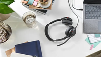 Casque stéréo supra-auriculaire réglable Jabra Evolve 30 avec micro pour PC - Casque filaire pour le travail (appels professionnels) et le jeu