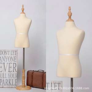 Soporte de exhibición de Maniquí de ropa elástica para niños, <span class=keywords><strong>muñeca</strong></span> de exhibición de ventana de cuerpo humano de medio cuerpo de plástico para accesorios de tienda para niños - Product Image 3