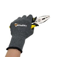 Gants respirants avec paume enduite, doublure en coton, revêtement en latex gaufré, antidérapants, résistants à l'abrasion, pour usage général