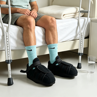 Chaussure post-opératoire robuste à bout rond en TPR avec fermeture auto-agrippante, coussin EVA, orthopédique, pour la tendinite d'Achille
