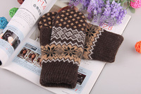 Mitaines thermiques épaisses unisexes pour l'automne et l'hiver, gants chauds avec motif de neige mignon pour un usage quotidien et les activités de plein air