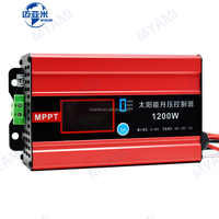 Contrôleur de charge solaire MPPT 1200W 48V 60V 72V avec écran LCD pour entrée PV max 60V, régulateur de batterie pour système solaire connecté au réseau