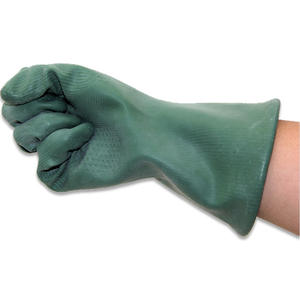 قفازات أمان من المطاط مقاومة للمواد الكيميائية لورشة النتريل قفازات حماية من النتريل - Product Image 6