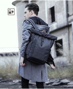 New Fashion Unisex Laptop <b>Backpack</b> Waterproof <b>Lightweight</b> Rolltop School Bags <b>Backpack</b> - Product Image 2