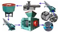 Machine de fabrication de briquettes mécaniques à partir de petite biomasse (charbon de bois, bagasse, sciure de bois)