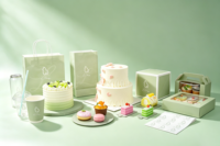 Boîtes à pâtisserie pliables personnalisées de qualité alimentaire, biodégradables, en carton blanc, pour biscuits, beignets, emballages de gâteaux