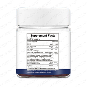 Gomitas de Magnesio <span class=keywords><strong>14</strong></span> en 1 de LDJ OEM Manufacturer, 10 Magnesio D3 Ashwagandha L-Teanina Zinc para Aliviar el Estrés y Mejorar el Sueño en Adultos - Product Image 2