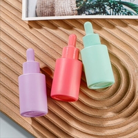 30ml Macaron plat épaule gommage Essence bouteilles cosmétiques séparées coloré cylindrique compte-gouttes huile essentielle sérum de soin de la peau
