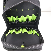 Sac à outils Durable de grande capacité, 33 poches, sac à dos d'outils pour électricien, sac de rangement d'outils