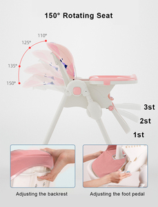 <span class=keywords><strong>Chaise</strong></span> <span class=keywords><strong>haute</strong></span> pour bébé CLAF BEBE, nouveau design, réglable, multifonctionnelle, de qualité supérieure - Product Image 6
