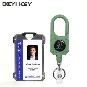 Deyi chủ sở hữu Huy hiệu có thể thu vào bền chủ thẻ ID (giữ 2 thẻ) với 31.5 huy hiệu Reel móc chìa khóa, 10,000 + Phục hồi - Product Image 1