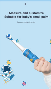 Nouvelle brosse à dents électrique pour enfants, type chenille de dessin animé, pour enfants de 3 à 15 ans, brosse à dents sonique - Product Image 2