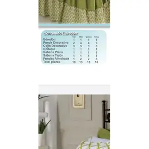 Juego de Edredón Orient King Size 2.4m x 2.35m de Algodón con Diseño Geométrico para Primavera - Product Image 3