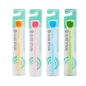 Grattoir à langue en silicone, outil de soins bucco-dentaires pour adultes, nettoyage en profondeur, rafraîchissement de l'haleine - Product Image 5