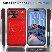 Casing Magnetik MagSafe untuk iPhone 17 Pro Max, Pelindung Kokoh Anti Benturan dengan Pelindung Lensa Kamera Geser