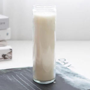 168H 6cm x 20cm 7 días Color oración Pilar vela tarro de vidrio transparente Iglesia vela velas religiosas para memoriales vigilia - Product Image 3