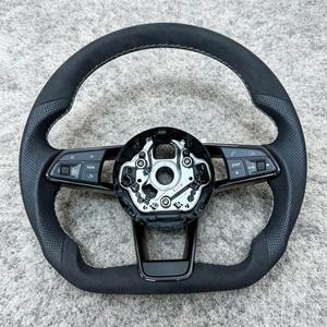 Volant sport en cuir perforé complet pour <span class=keywords><strong>Audi</strong></span> A3 8V A4 A5 A6 C6 A7 A8 C7 C8 A8 S3 <span class=keywords><strong>S4</strong></span> S5 S6 B8 Rs3 Rs5 Rs6 - Product Image 3