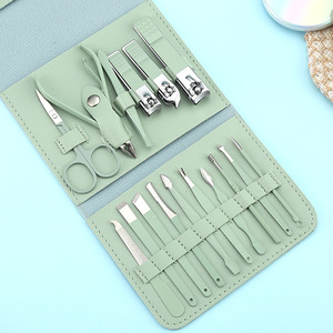 16pcs Stainless Steel Manicure Scissors <b>Kit</b> 7 In 1 <b>Nail</b> Care Set with Portable Bag for Adult Teen Pedicure Use - Product Image 1