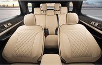 Ensemble complet de housses de sièges de voiture en cuir personnalisées pour Ford Explorer 2016-2024 6/7 sièges toutes saisons étanche décoration intérieure de voiture
