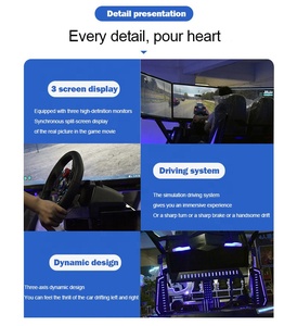 เก้าอี้เกมแข่งรถแบบจำลองการขับขี่พร้อมระบบสั่นสะเทือน - Product Image 3