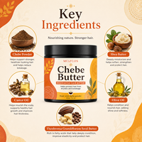 Crème capillaire au beurre de Chebe 102g, poudre de Chebe, beurre de karité, huile d'olive, beurre capillaire hydratant pour cheveux secs, crépus et bouclés