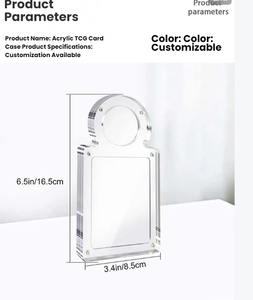 Custom Acrylic TCG Card Box with Precision Slots for TCG Cards and Metal Coin Combo Protective <b>Display</b> <b>Case</b> - Product Image 3