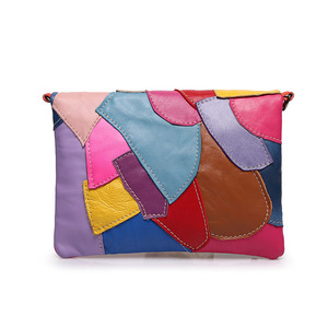 Newest Fashion Skull Messenger <strong>Bags</strong> <strong>Patchwork</strong> Genuine Leather Retro Chain Luxury Shoulder <strong>Bags</strong> Womens Crossbody <strong>Bag</strong> - Product Image 2