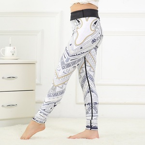 Leggings de sport personnalisés pour filles, pantalons de yoga ajustés, acheter directement auprès de l'usine de vêtements pour enfants en Chine - Product Image 3