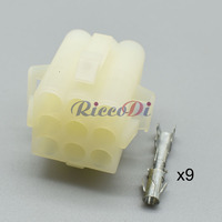 Plastique des véhicules à moteur de connecteur de la veste DJ3091-3.5-11/21 9 Pin avec le terminal 03-09-2092 03-09-1092