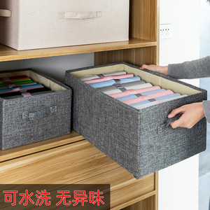 Clothing Organizer <b>Drawer</b> Style Fabric Storage Box Rectangle Foldable Household Use - Product Image 2