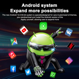 Radio Infotainment mobil Android, sistem navigasi GPS 12.3 inci layar sentuh ganda 1920x720 untuk pemutar 3G/4G/WiFi Land Rover Range - Product Image 5